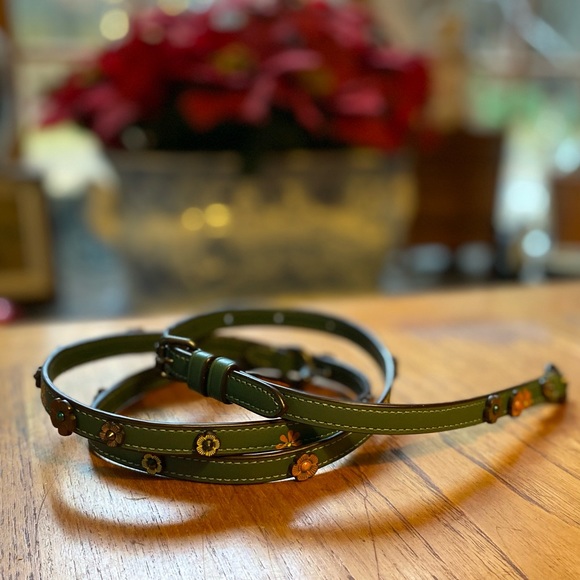 Coach 1941 Soho Crossbody Clutch 22037 Tea Rose Glovetanned Leather, Turquoise - Picture 6 of 7